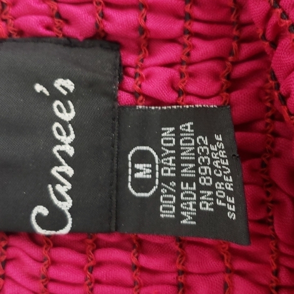 Cassee's Rayon Tube Halter Dress Sequins Red Orange Green M EUC - Picture 7 of 16